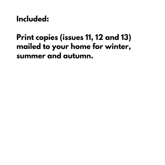 What's left of 2025 PRINT SUBSCRIPTION